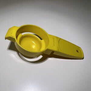 Tupperware Egg Yolk Separator Kitchen Tool # 779 Yellow Vintage